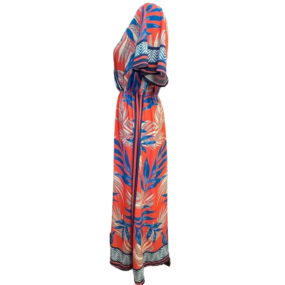 Flying Tomato Dress Small Womens Maxi Long Length Tropical Festival Boho Cruise - Picture 4 of 9